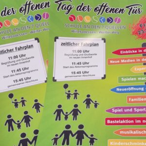 Referenzen Ankerding Brakel Niesen Plakate für die Schule der 7 Quellen in Willebadessen