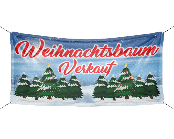 Werbebanner Banner Weihnachtsbaum Verkauf