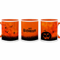 Cooler Kaffeebecher Happy Halloween Design – Bild 1