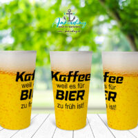 Thermobecher To Go "Für Bier zu früh" Design – Bild 2