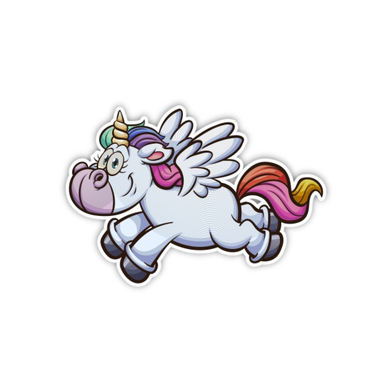 Aufkleber Sticker Fly Unicorn
