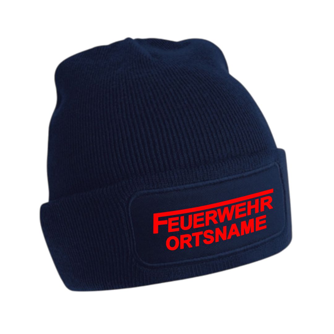 Beanie mit Feuerwehr Stick