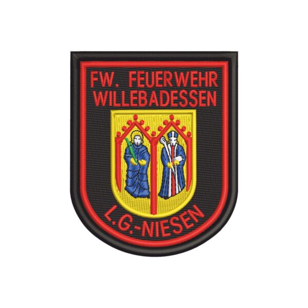 Wappen / Aufnäher für die freiwilligen Feuerwehren der Stadt Willebadessen