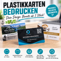 Individuelle Plastikkarten bedrucken lassen – bereits ab 1 Stück