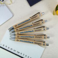 Nachhaltiger Bambus Kugelschreiber – individuell graviert oder farbig bedruckt – Bild 2