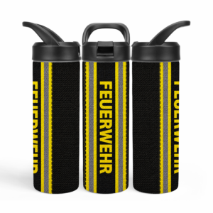 Feuerwehr Tumbler Schlauch Design Black