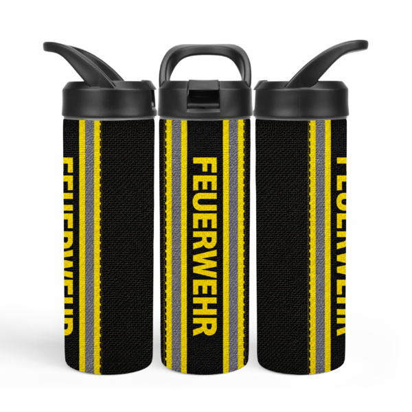 Feuerwehr Tumbler Schlauch Design Black