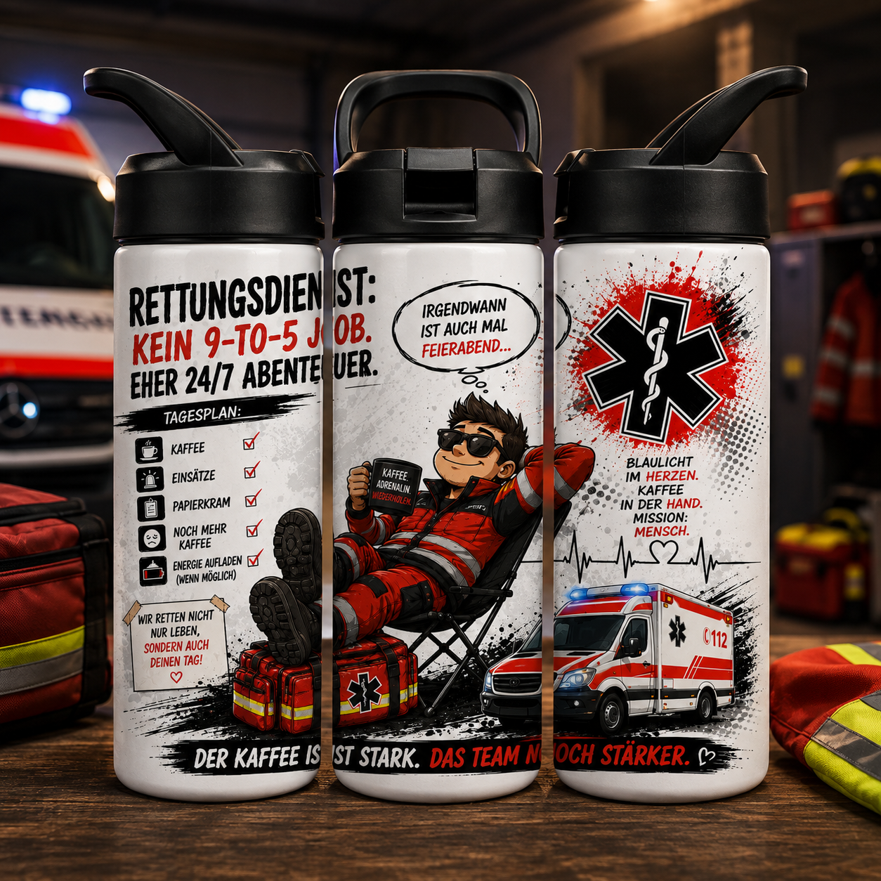 Rettungsdienst Tumbler 600 ml – Panda