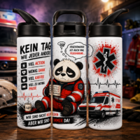 Rettungsdienst Tumbler 600 ml – Panda