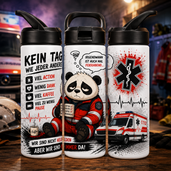 Rettungsdienst Tumbler 600 ml – Panda