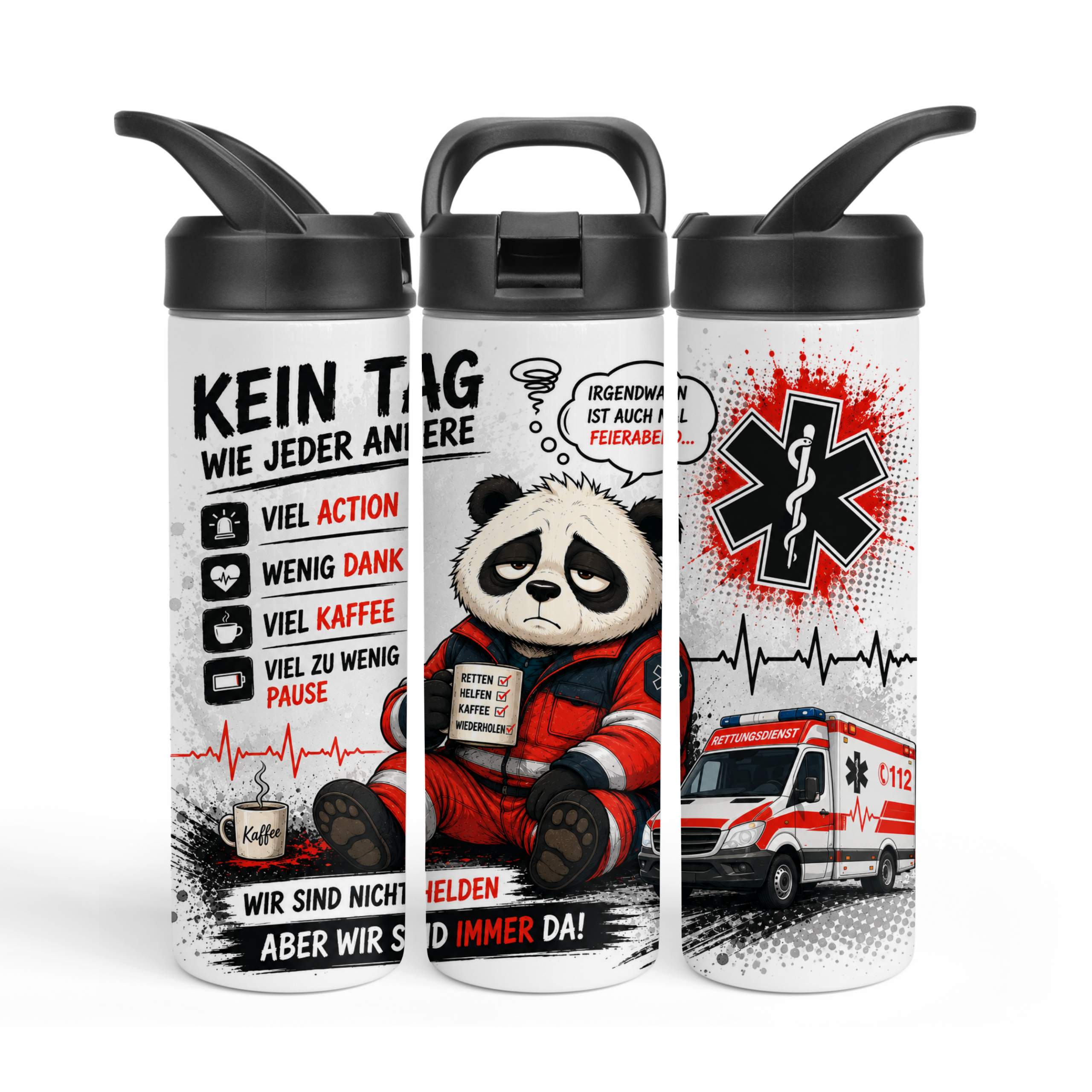 Rettungsdienst Tumbler 600 ml – Panda