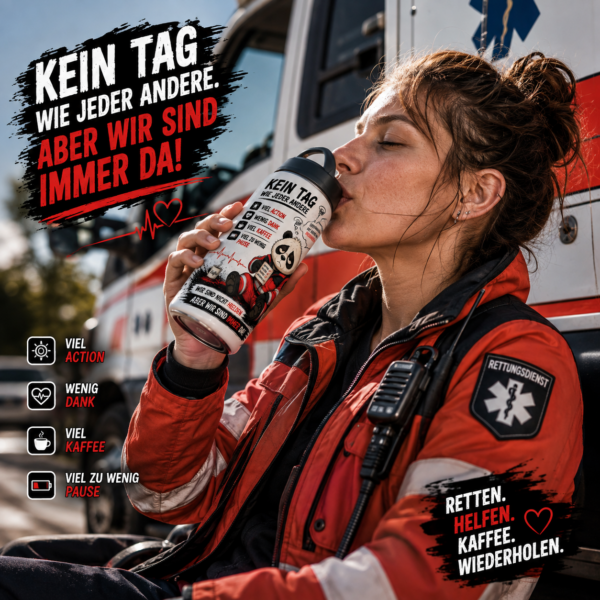Rettungsdienst Tumbler 600 ml – Panda