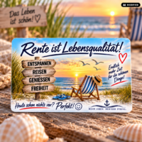 Rentnerausweis personalisiert Vorderseite und Rückseite aus PVC