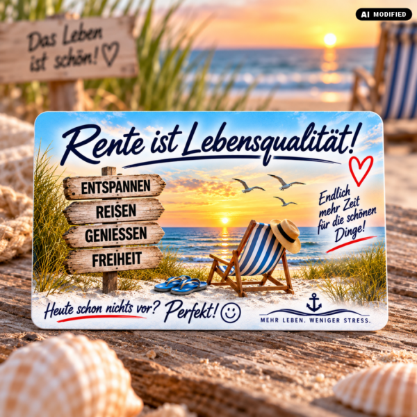 Rentnerausweis personalisiert Vorderseite und Rückseite aus PVC