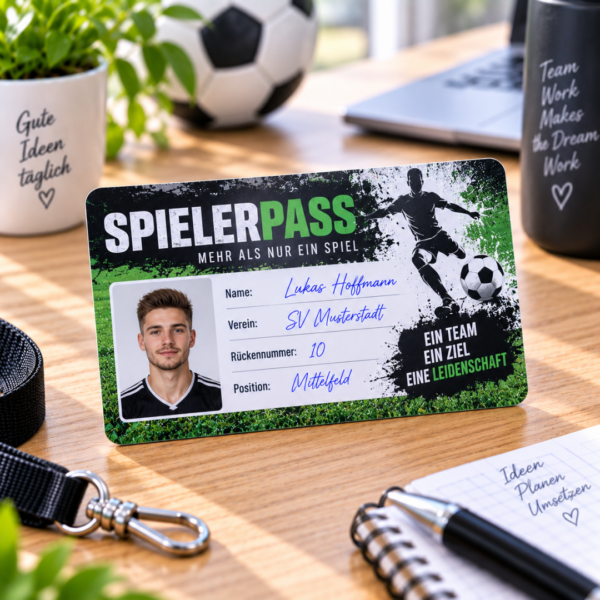 Individuell bedruckte Mitgliedskarten mit Beschriftungsfeld für Namen und Unterschriften
